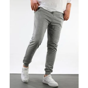 Şardonlu Eşofman Alt Gri