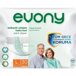 Evony Belbantlı Büyük Boy L 30'lu Hasta Bezi
