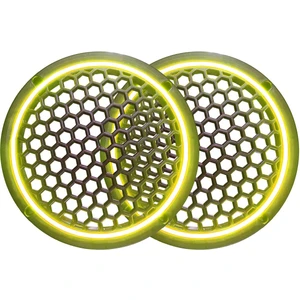 Neon Işıklı 20 cm Hoparlör ve Midrange Kapağı - 2 Adet - Sarı