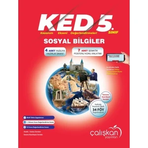 Çalışkan Yayınları 5. Sınıf Sosyal Bilgiler (KED) Kazanım Ekseni Değerlendirmeleri