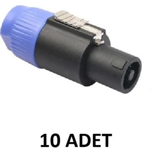 Spekon Erkek Fiş - 4 Pinli Jak Konnektör - 10 ADET