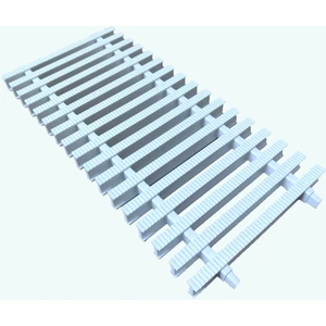 Havuz Savak Izgarası Çift Geçme (20 cm) 1 mt
