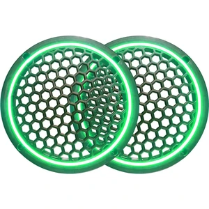 Neon Işıklı 20 cm Hoparlör ve Midrange Kapağı - 2 Adet - Yeşil