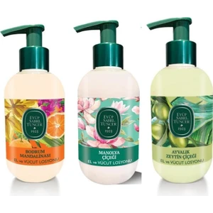 Eyüp Sabri Tuncer El ve Vücut Losyonu 280 ml ( Manolya Çiçeği - Bodrum Mandalinası - Ayvalık Zeytin Çiçeği)