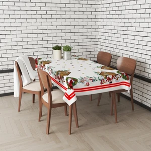 HET Concept 160X220CM Dijital Baskılı Yılbaşı Merry Christmas Noel Desenli Leke Tutmaz Dertsiz Masa Örtüsü Model 00015
