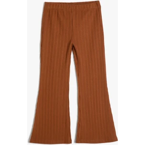 İspanyol Paça Pantolon Kaşkorse Beli Lastikli