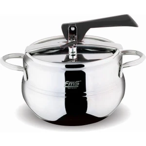 3027 Çizgili 7 Litre Güveç Düdüklü Tencere Siyah