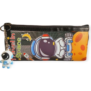 Astronot Desenli File Kalem Çantası
