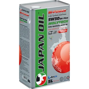 Japan Oil Molytech Sn+ Plus Tam Sentetik 5W30 5 Lt. Motor Yağı