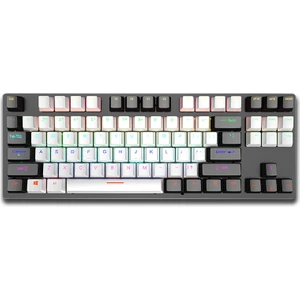 Leaven K550 Rgb Beyaz/siyah K550 Mavi Blue Switch Mekanik Gaming Oyuncu Klavyesi