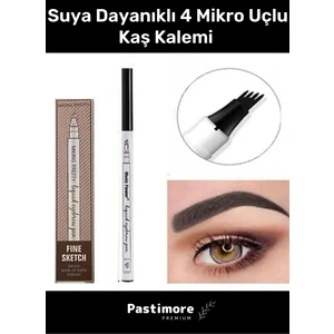 Premium Suya Dayanıklı 4 Mikro Uçlu Kaş Kalemi Şekillendirme Boyama Rimeli