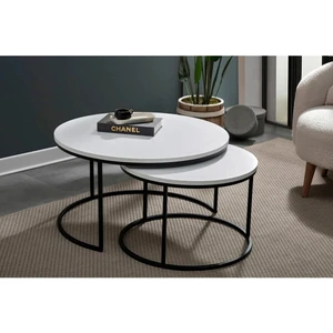 Edmonda Ev Aksesuar Ebru Ikili Orta Sehpa