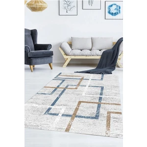Armolin Halı Geometrik Desenli Lastikli Halı Örtüsü (Süngersiz) SZZ-511