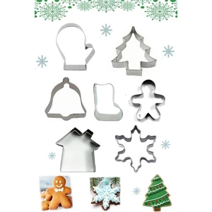 Yılbaşı Temalı Metal Kurabiye Kalıp Yılbaşı Seti