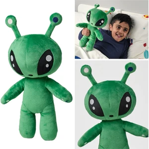 IKEA Peluş Aftonsparv 34 cm Yeşil Renk Meridyendukkan Uzaylı Alien Yumuşak Peluş Oyuncak