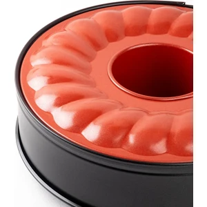 006-01-KIRMIZI Tabanlı Kelepçeli Tüplü Kek Kalıbı 26CM Kate SK90226K
