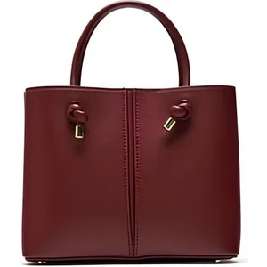 Daj Company Kadın Siyah Mini Ofis Suni Deri El ve Omuz Çantası