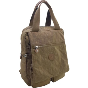 Klinkır Kumaş Kadın Sırt Çantası Kapaklı Çok Cepli Hafif Yağmur Geçirmez Kumaş