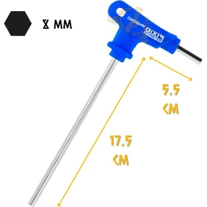 Saplı Avuç Içi T Alyan Anahtar - 8 Mm.