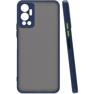 Infinix Hot 12 Kılıf Renkli Kenarlı Buzlu Kamera Korumalı Hux Kapak