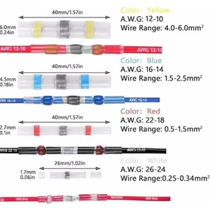 5 Adet Llehimli (Su Geçirmez) Makaron Kablo Birleştirici Ek Muf