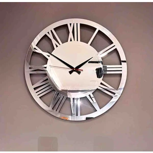 Dekoratif Aynalı Hediyelik Modern Büyük Boy Duvar Saati 50 cm