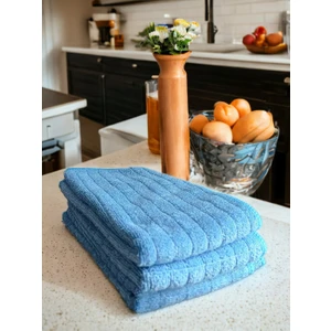 Misclean Mikrofiber Mutfak Temizlik Bezi 40*40 cm Mavi (3 Adet)