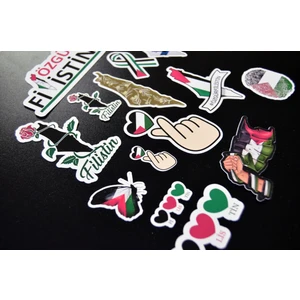 Filistin Sticker Set -14 Parça-Parlak Kağıt