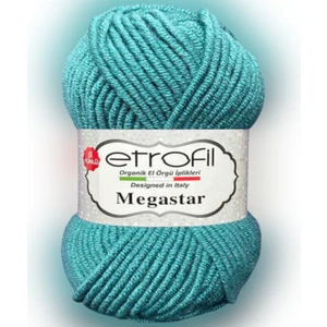 Megastar 74066 Su Yeşili %25 Yün Karışımlı Kalın Ip Hırka Yelek Atkı Bere Ipi