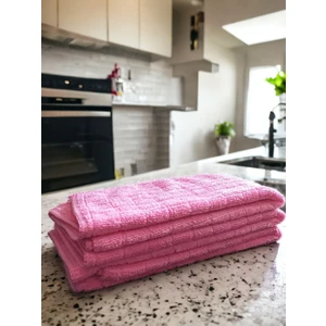 Misclean Mikrofiber Mutfak Temizlik Bezi 40*40 cm Pembe (3 Adet)