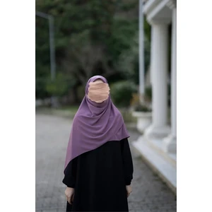 Medine Ipeği Büyük Boy Gül Kurusu Eşarp   120 x 120