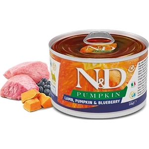 Nd 6 Adet Kuzu, Balkabağı ve Yaban Mersinli Yaş Yetişkin Köpek Maması 140 gr