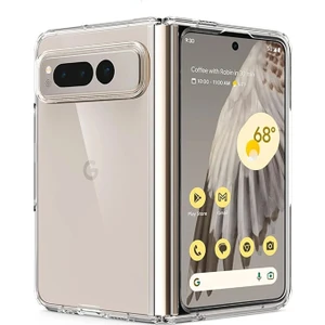 Google Pixel Fold Sert Kristal Kapak Kılıf - Şeffaf AL3157
