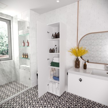 Alonex Rosso 5 Raflı Çok Amaçlı Mutfak Dolabı Banyo Dolabı Fiyatı