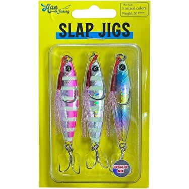 Hanfish Slap Jigs 3 Uv&glow Mix Jig