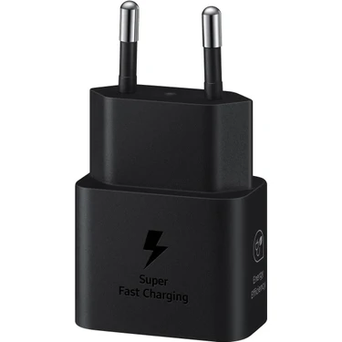 Sepetin Burada Samsung EP-T2510N 25W Type-C Hızlı Şarj Adaptörü Siyah Samsung Türkiye