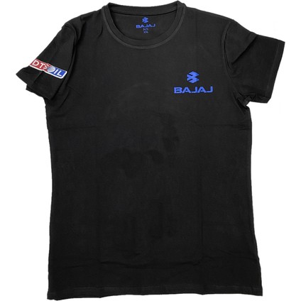 Bajaj Siyah Erkek T-Shirt % 100 Pamuk