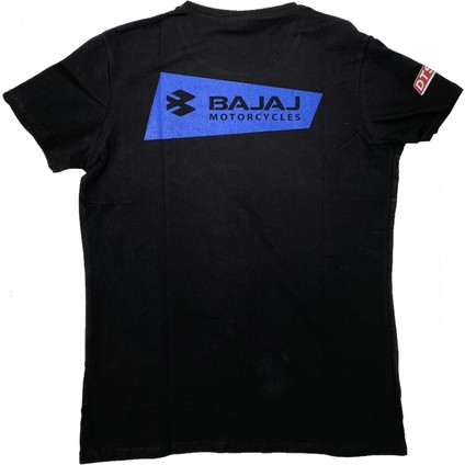 Bajaj Siyah Erkek T-Shirt % 100 Pamuk