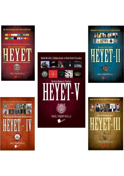 Heyet Serisi 1 -2 -3-4-5 Halil Yaşar Kollu 5 Kitap Devletin Künyesiz Evlatları Lopus Yayınları