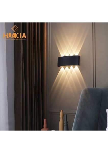 12 Watt Gün Işığı Dekoratif Işık Süzmeli LED Aplik, Modern LED Armatür, Iç ve Dış Mekan Modern Aplik