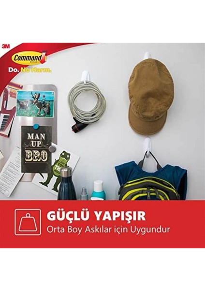 ™ Command™ 17021P-CIS Orta Boy Yedek Bant, Max 1,3 kg (9 Orta Boy Cırt Bant)