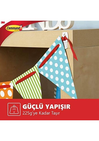 ™ Command™ 17006-CEE Mini Boy Beyaz Askı, Max 225 gr (6 Askı + 8 Küçük Boy Cırt Bant) modelleri