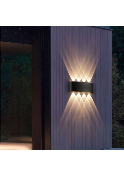 12 Watt Gün Işığı Işık Süzmeli Modern LED Aplik, Modern LED Armatür, İç ve Dış Mekan Dekoratif Aplik