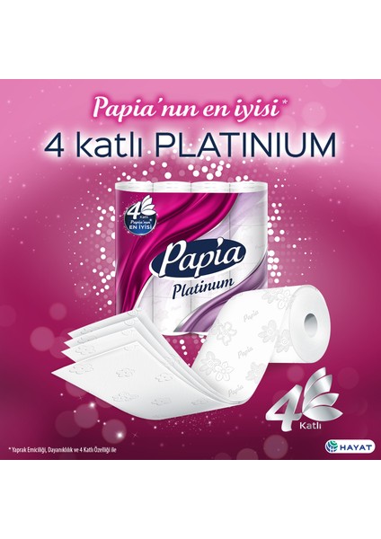 Platinum Tuvalet Kağıdı 96 Rulo (32 Rulo X 3 Paket)