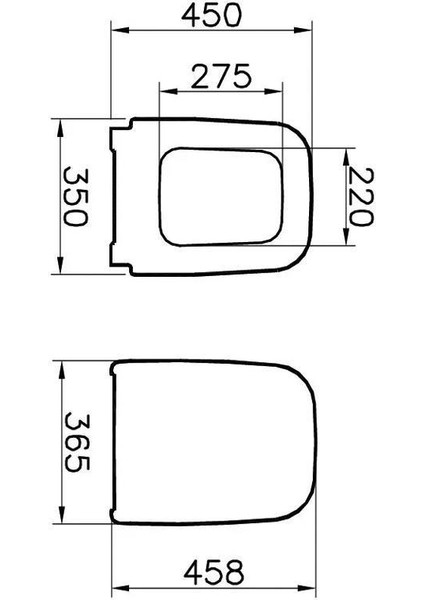 Integra Square Asma Klozet + Vitra Soft Kapak (7081L003-0090)