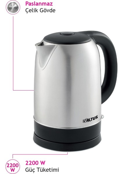 Al 728 I Inox Su Isıtıcı Kettle