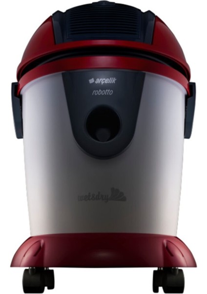 S 7610 Kırmızı Süpürge Islak-Kuru 200 Watt Emiş Gücü S7610