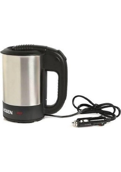 12 Volt Oto Araç Kettle Araba Su Isıtıcı Çelik Kettle(Yarım Litre Hacim)