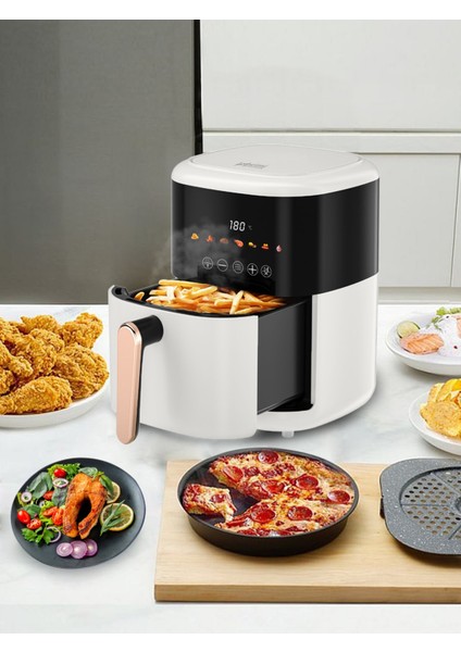 Air Fryer Xl 4.5 Lt Yağsız Fritöz-Beyaz