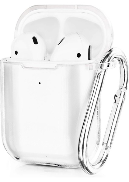 Apple Air Pods 1. Nesil ile Uyumlu Şeffaf Silikon Kılıf
